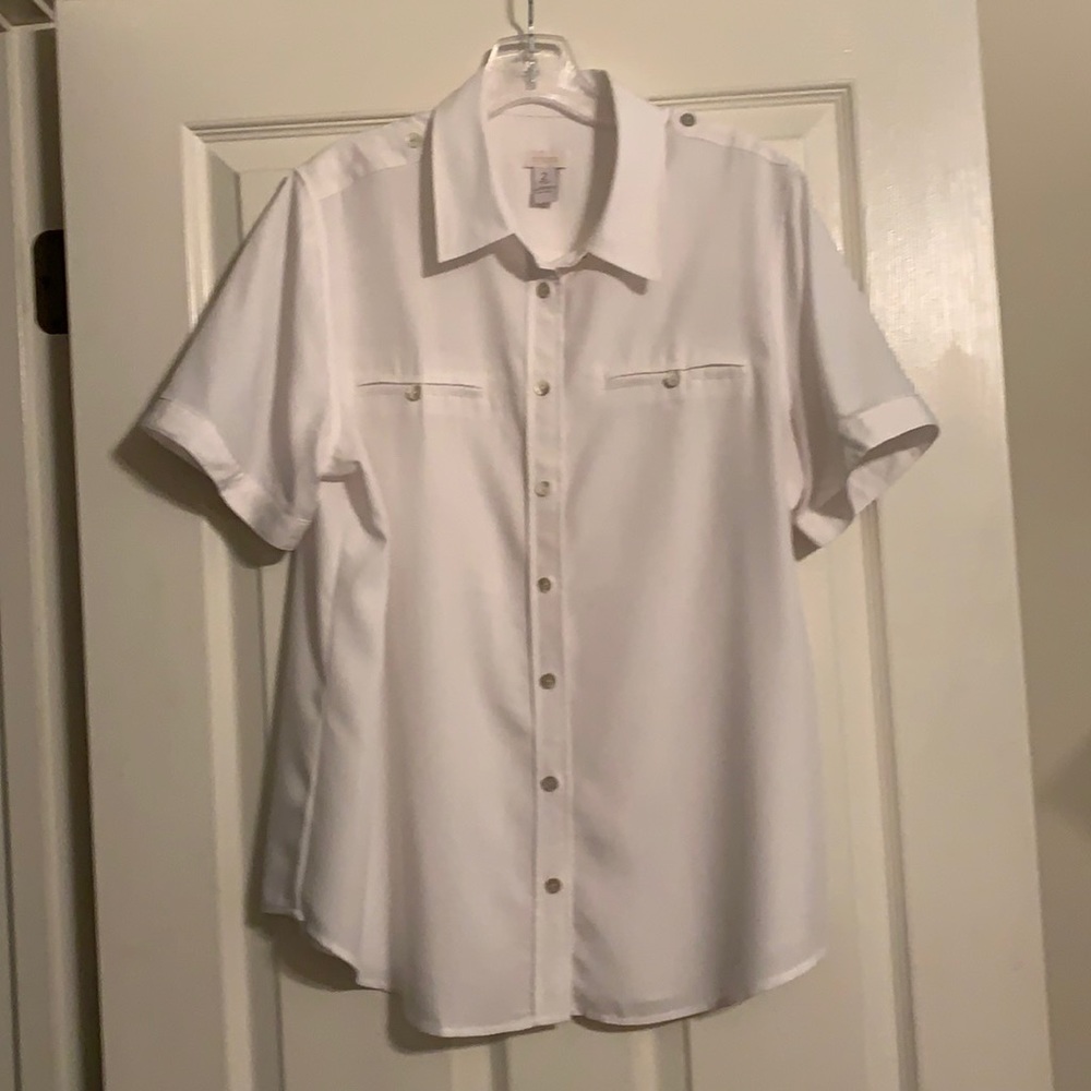 Chico’s Secret Silk Camp Shirt